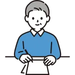 A Man Writing A Letter 40 50s SVG Icon
